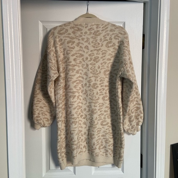Nude Sweater Dress (Leopard Print) - Picture 3 of 3